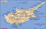 mapa Kypr